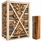 Buchen-Brennholz 25 cm, kammergetrocknet & gespalten – Palette für Kamin & Ofen
