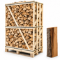 Buchen-Brennholz 33 cm, kammergetrocknet & gespalten – Palette für Kamin & Ofen