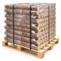Buchen-Holzbriketts rund ohne Loch – 960 kg Palette | Briketts für Kamin & Ofen