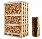 Eichen-Brennholz 25 cm, kammergetrocknet & gespalten – Palette für Kamin & Ofen
