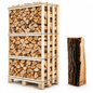 Eichen-Brennholz 33 cm, kammergetrocknet & gespalten – Palette für Kamin & Ofen