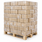 Hartholzbriketts eckig – 960 kg Palette | Holzbriketts für Kamin & Ofen