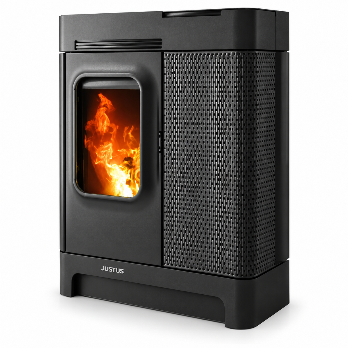 JUSTUS Canis Speckstein – Pelletofen 6,4 kW, A+, 25 kg Pellettank