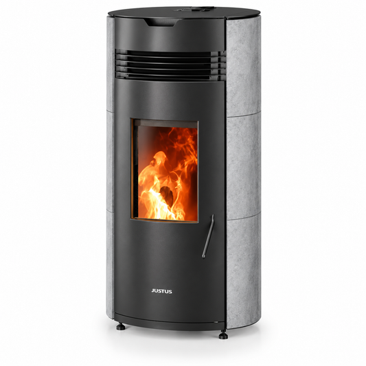 JUSTUS Norta Speckstein – Pelletofen 8 kW, A+, WiFi