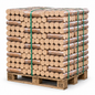 Hartholzbriketts Buche & Eiche – Eckige Briketts | 960 kg Palette für Kamin & Ofen