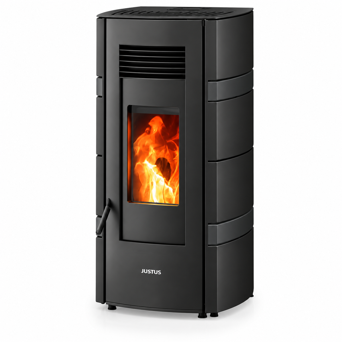 Sia Stahl Schwarz – Pelletofen 6 kW, A+, 35 kg Pellettank