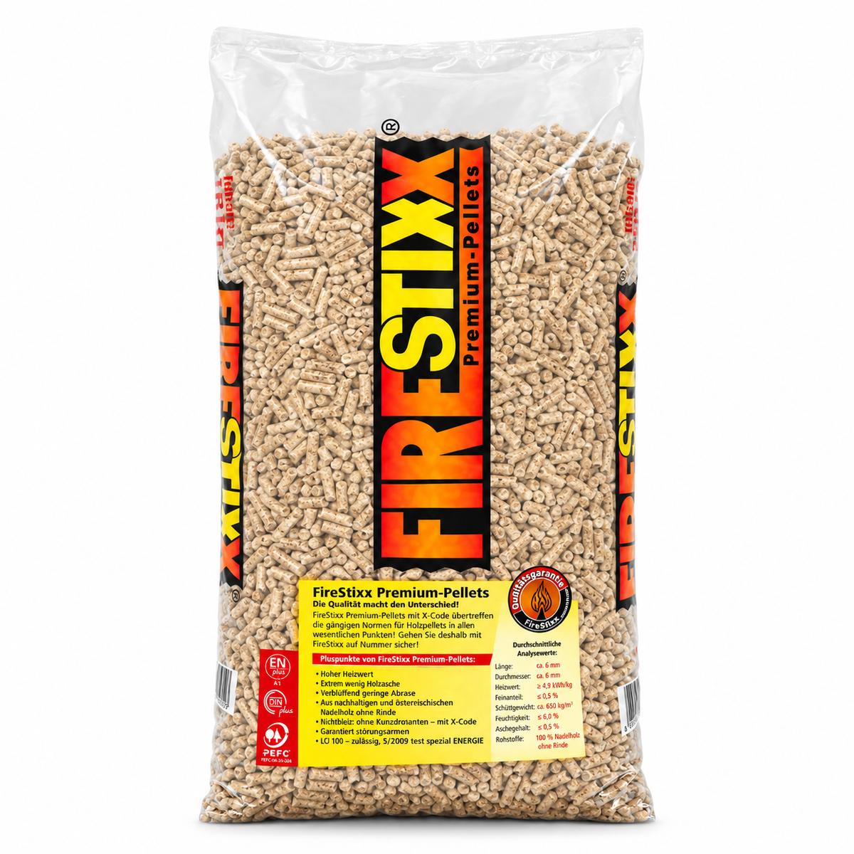 FireStixx® Premium Holzpellets – Hochwertige Pellets für Pelletöfen & Heizungen